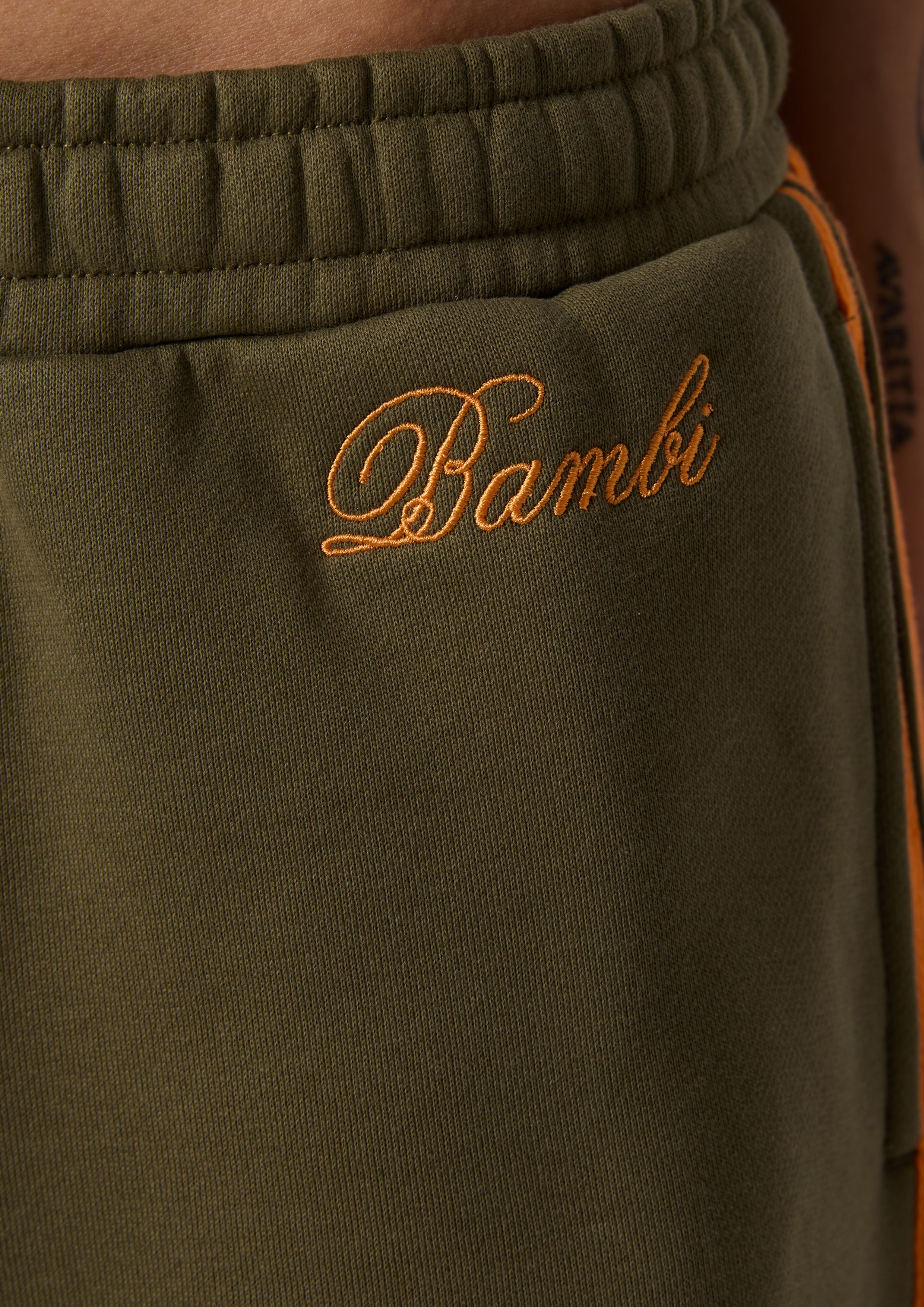 LOLA STRIPE TRACK PANT - KHAKI