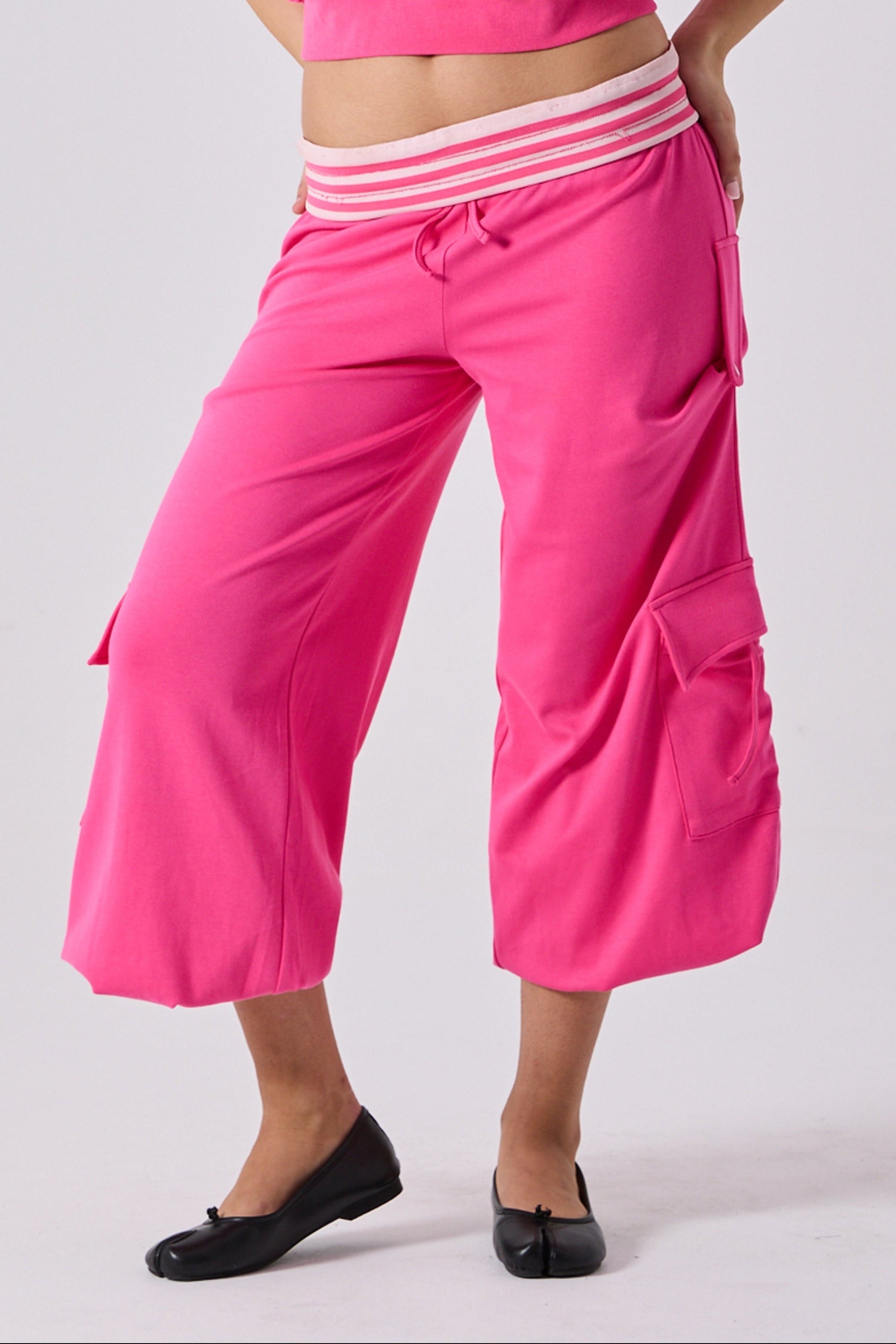 ELARA LOUNGE PANT - HOT PINK