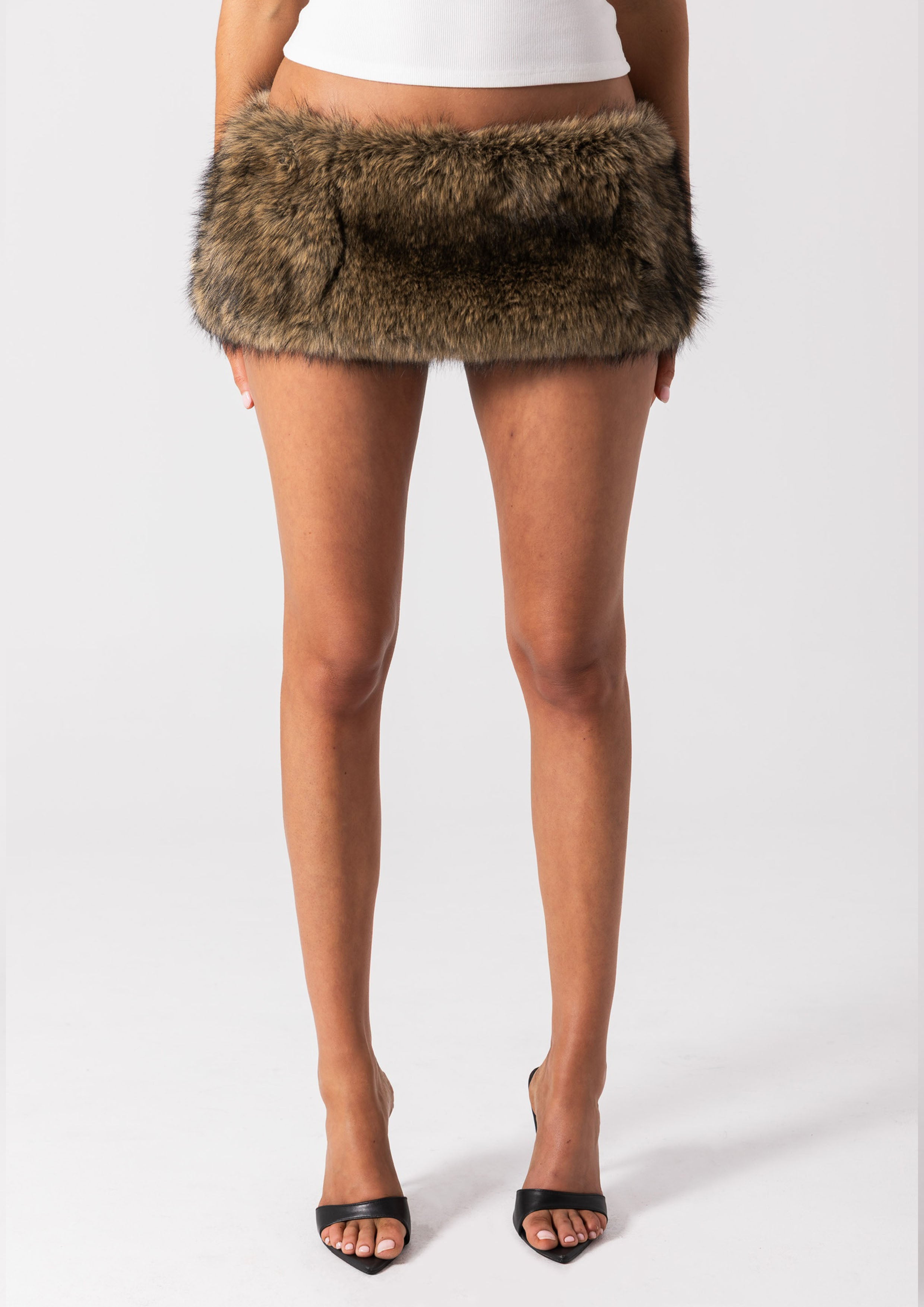FUR MINI SKIRT - VIXEN