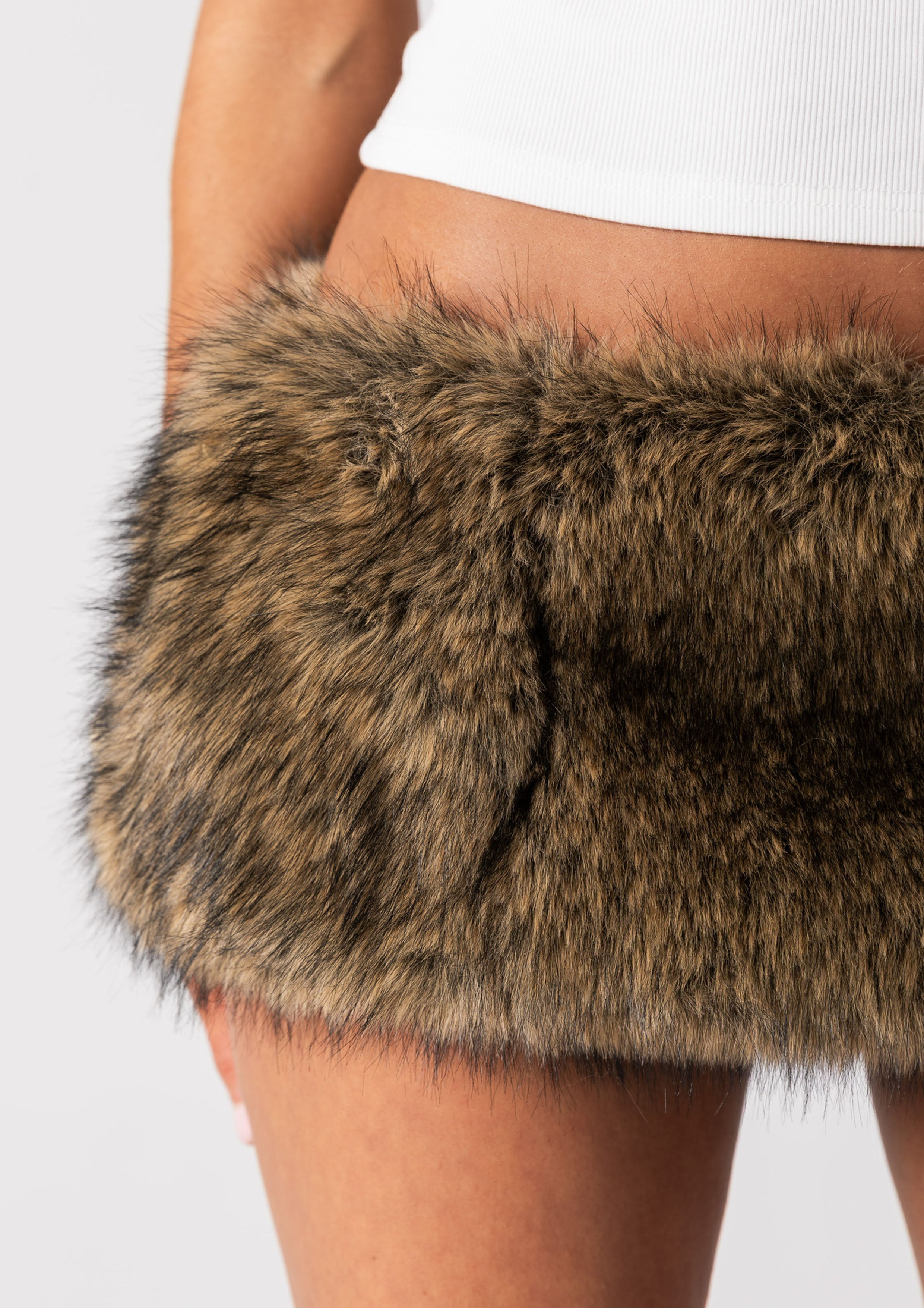 FUR MINI SKIRT - VIXEN