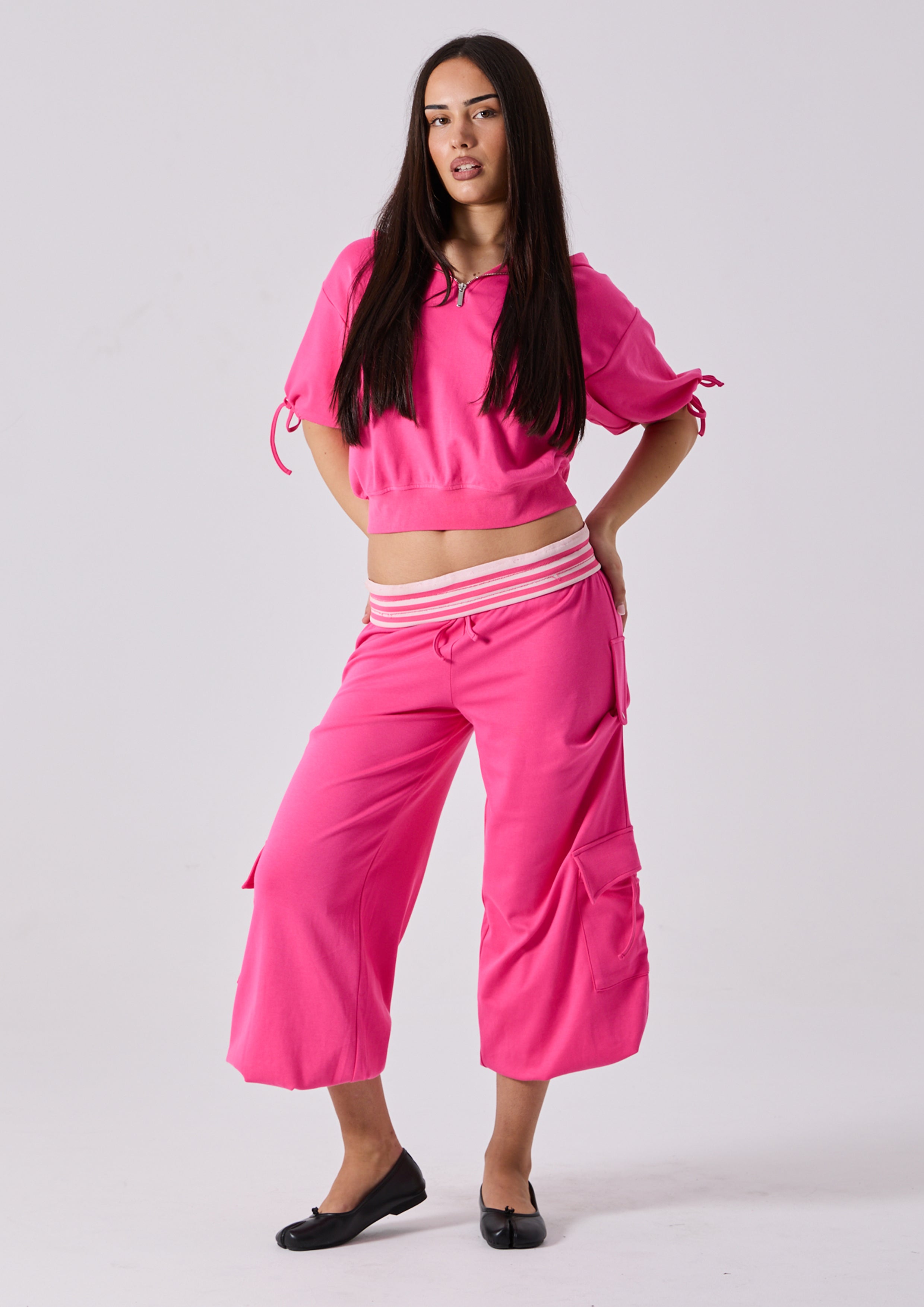 ELARA LOUNGE PANT - HOT PINK