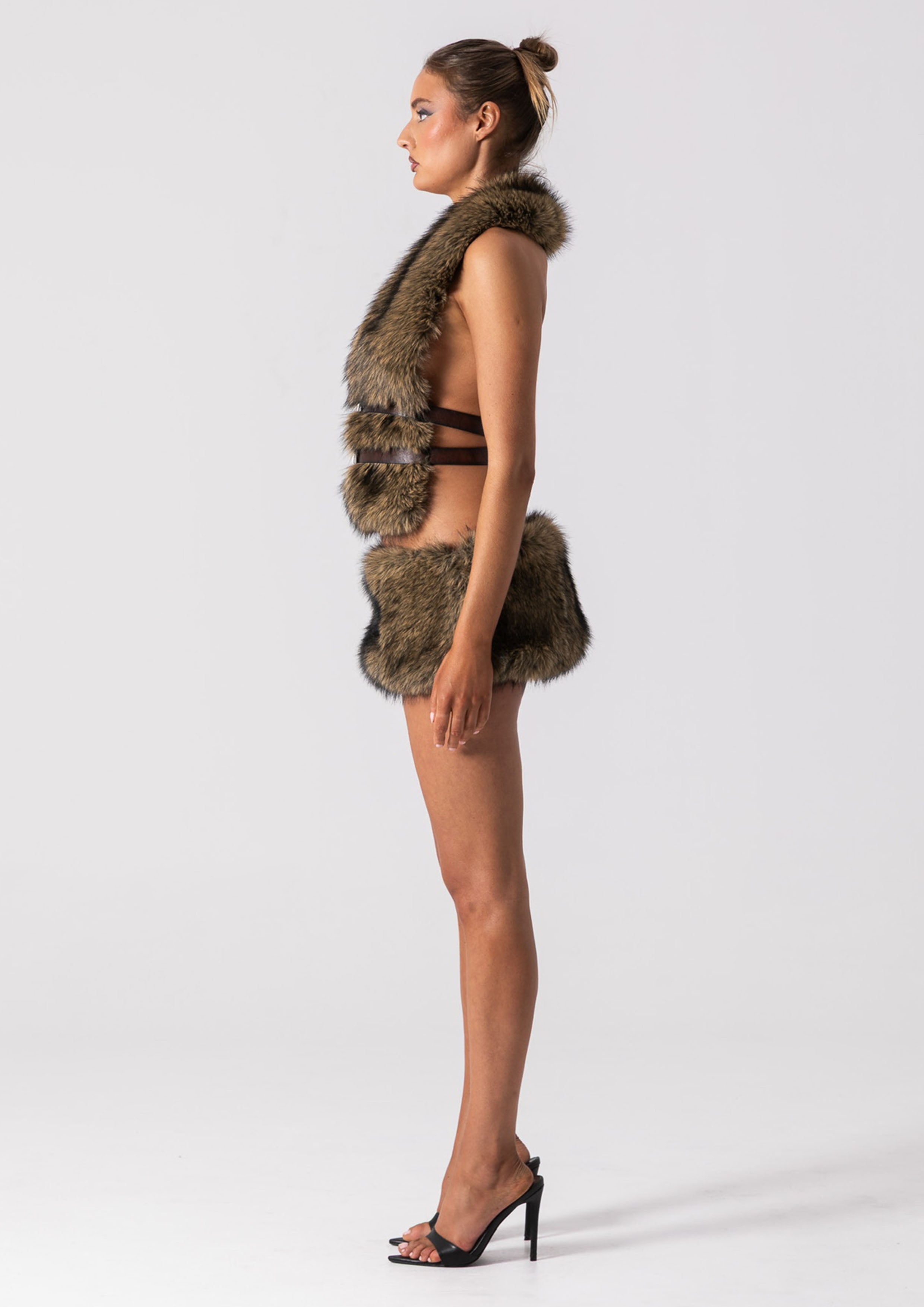 FUR MINI SKIRT - VIXEN