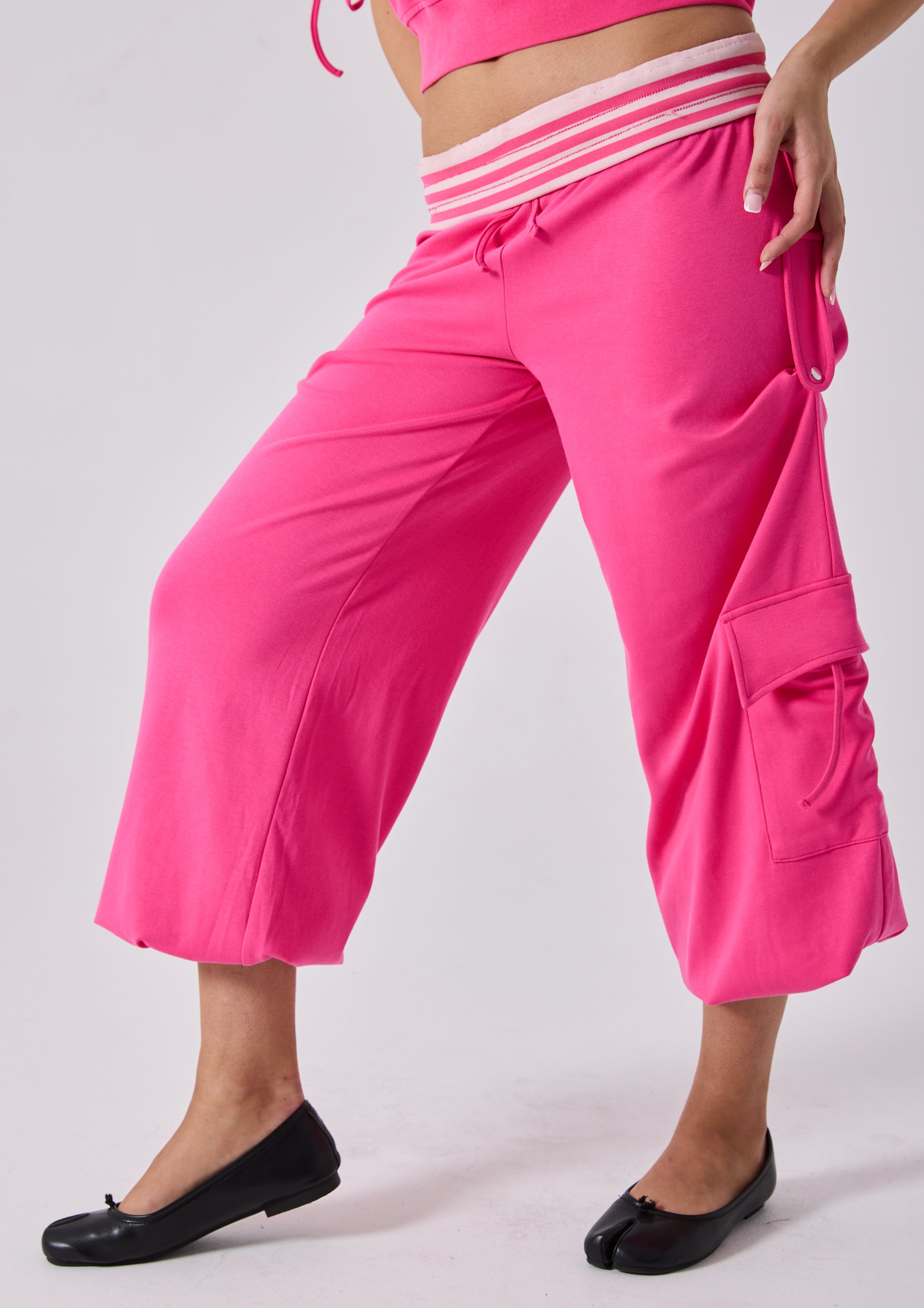 ELARA LOUNGE PANT - HOT PINK