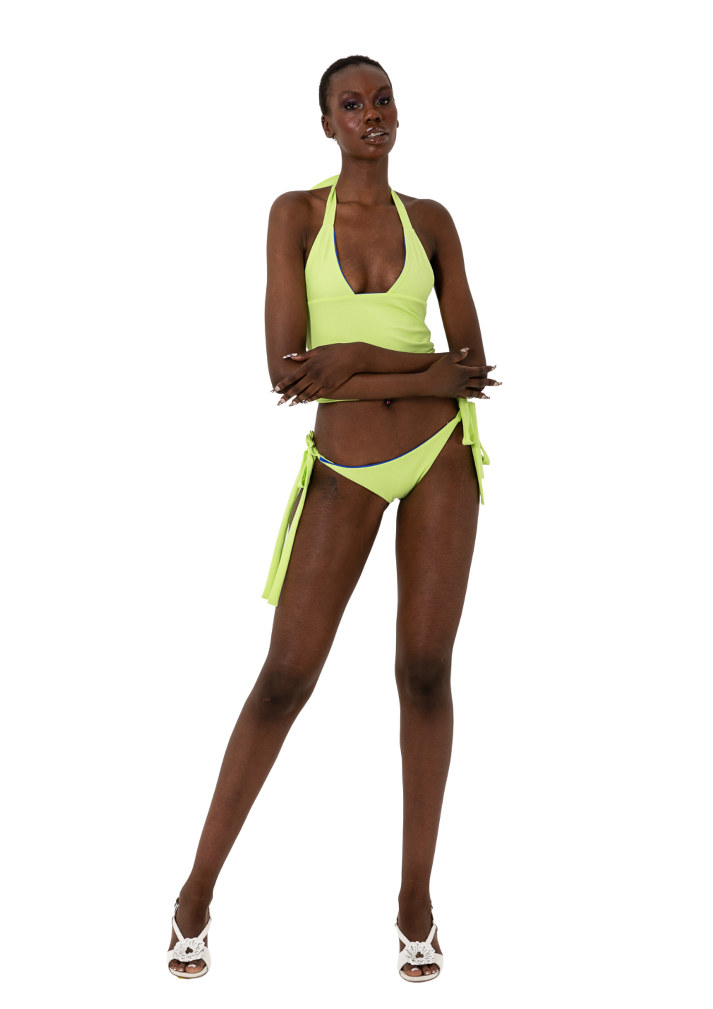 TANKINI BOTTOM - LIME/BLUE