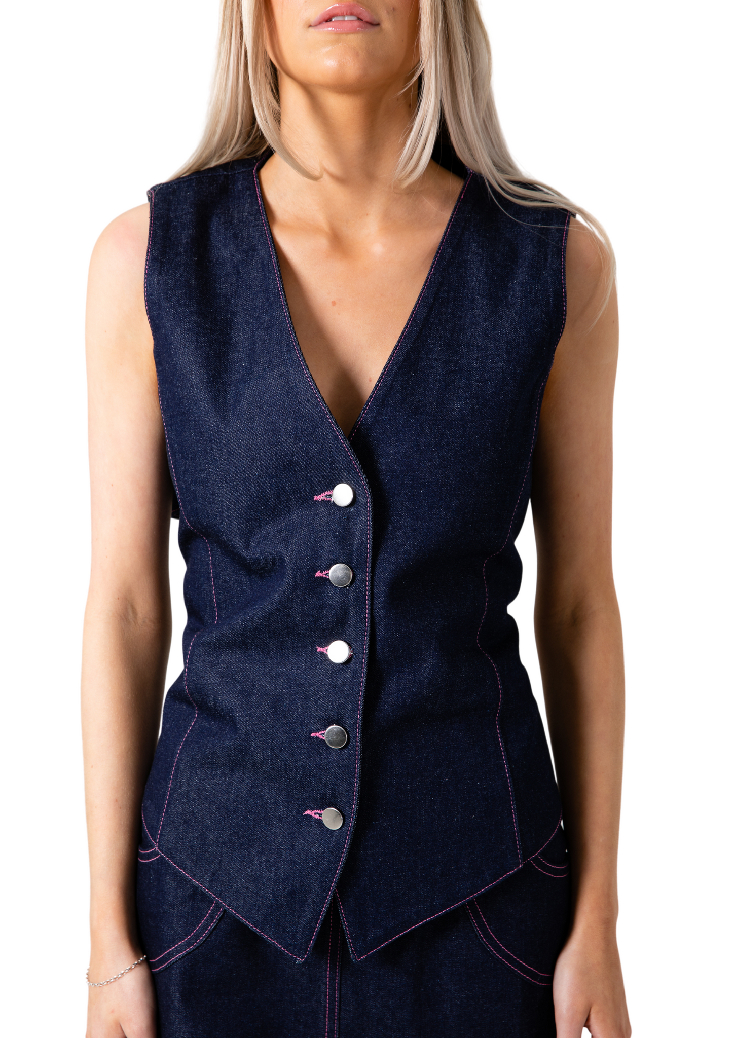 CLARE VEST - DENIM