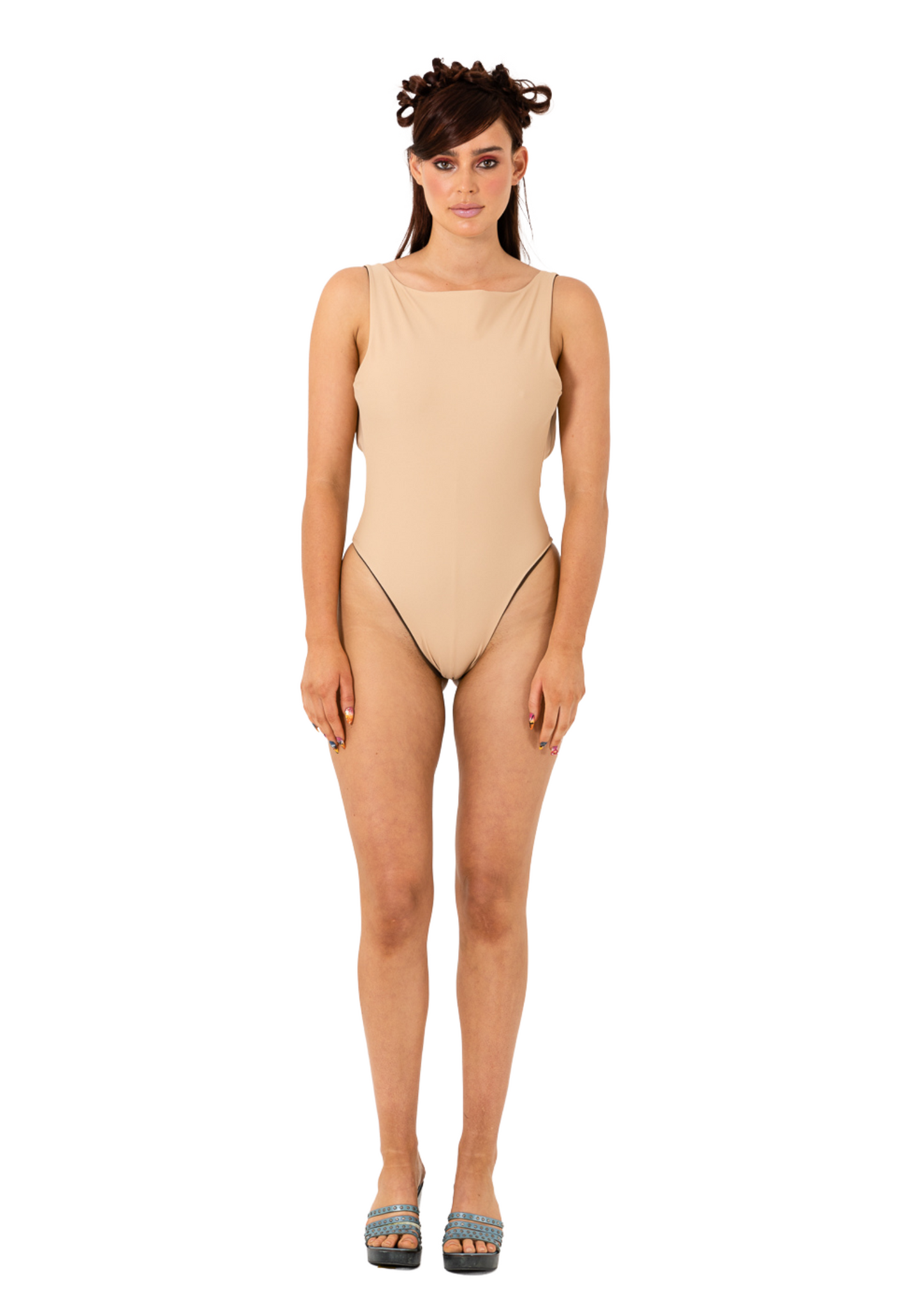 NOSTALGIA ONE PIECE - BROWN/NUDE