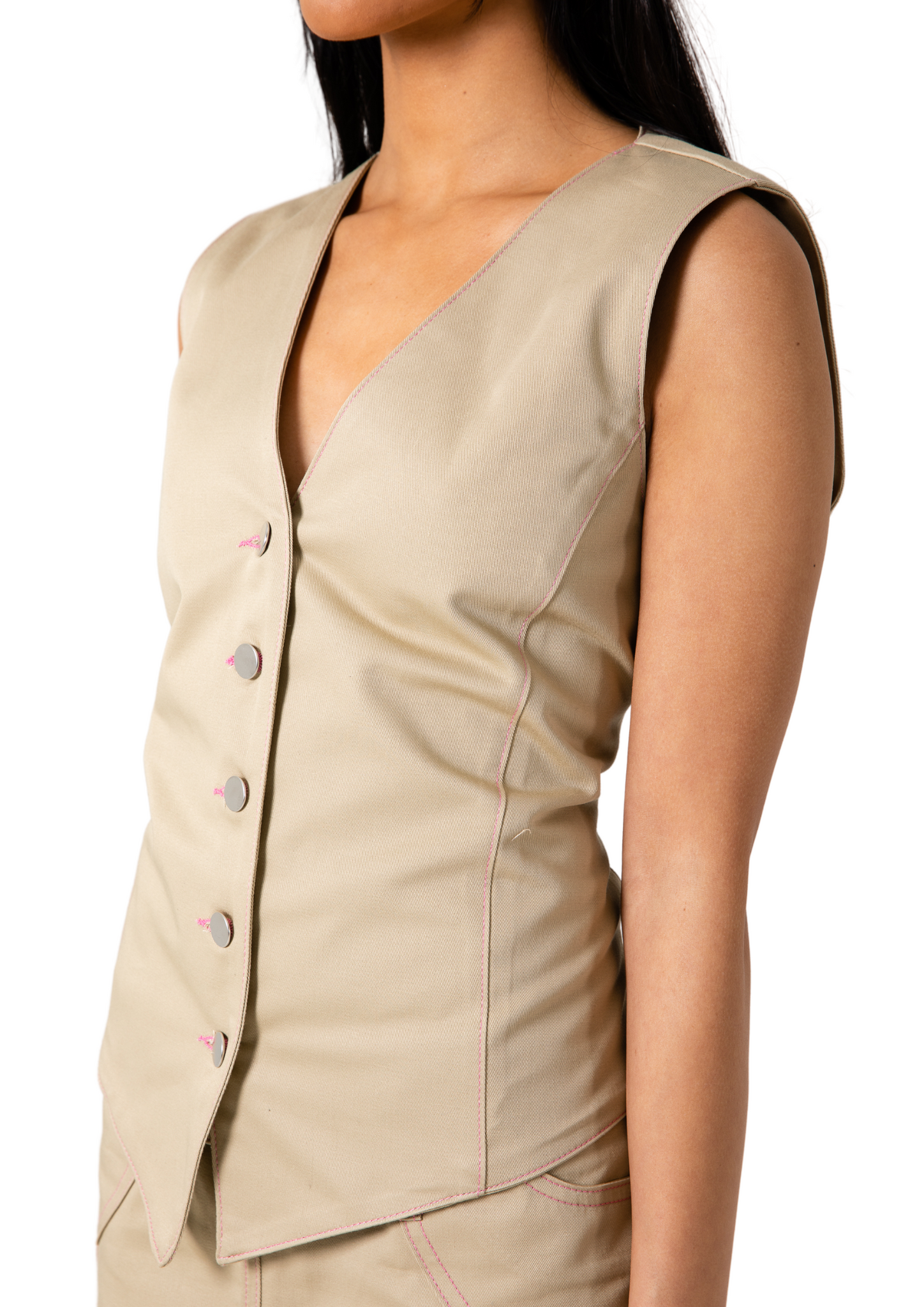 CLARE VEST - BEIGE