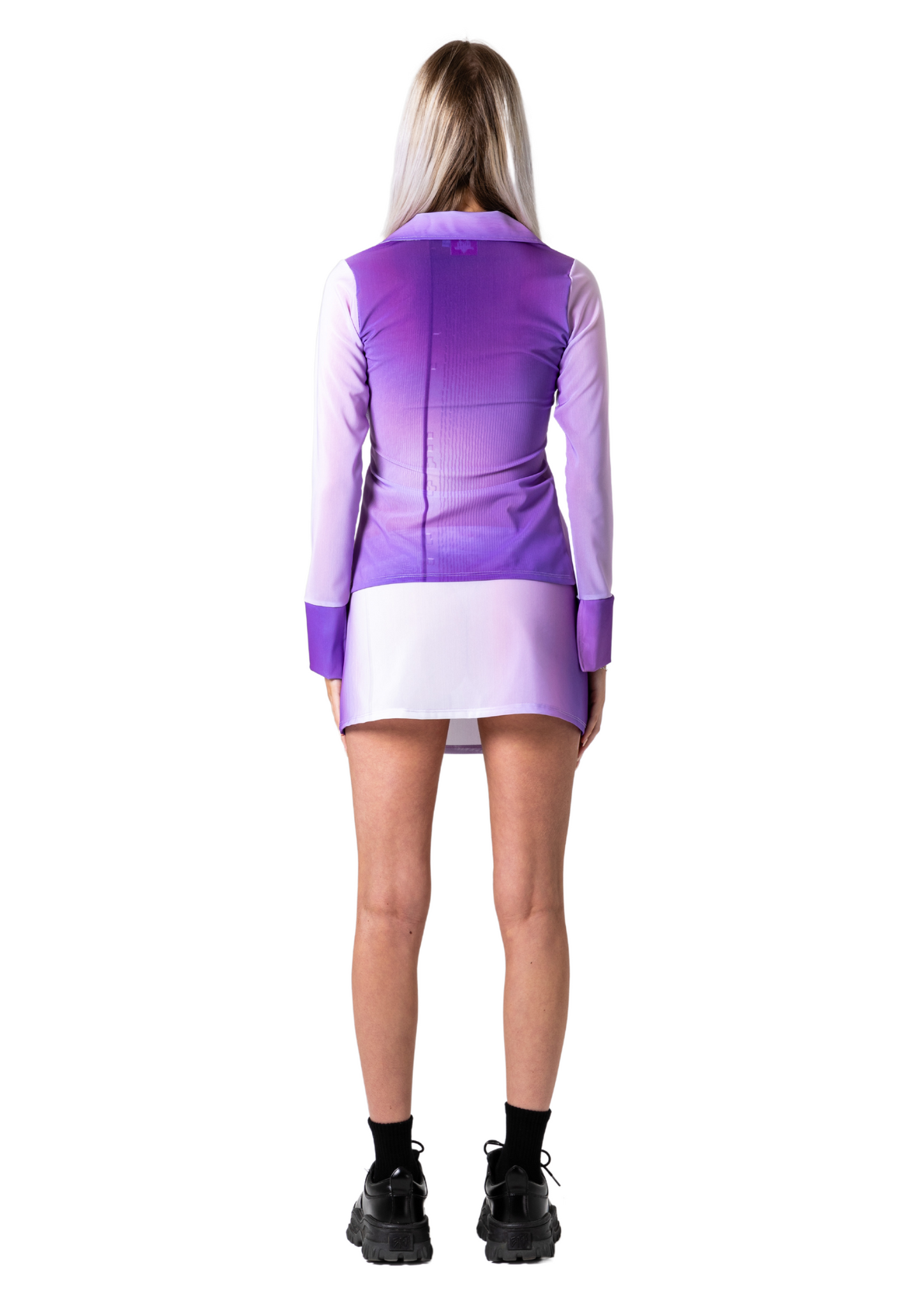 MERMAID ZIP SHIRT - PURPLE GRADIENT