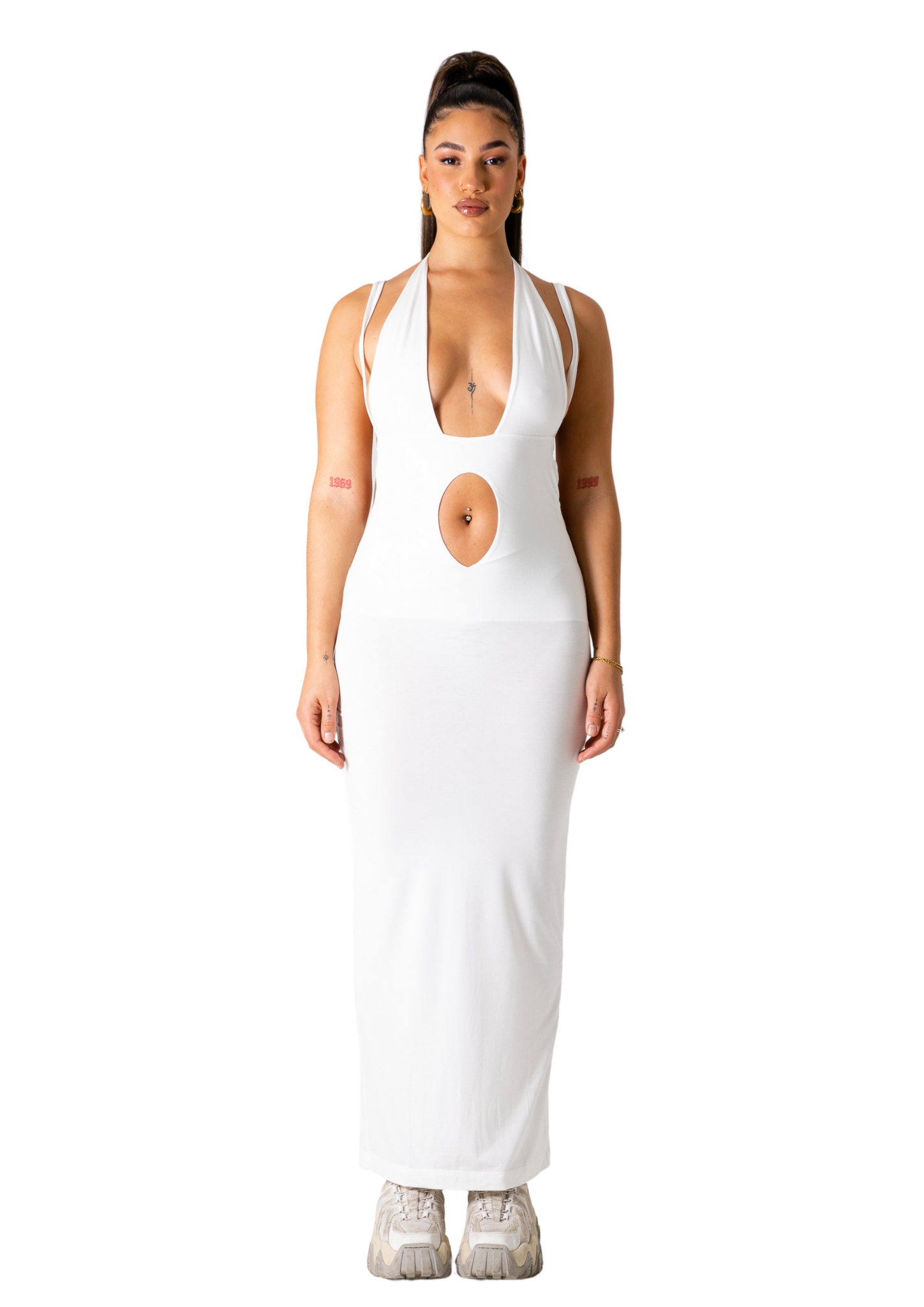 EMISON MAXI DRESS - WHITE