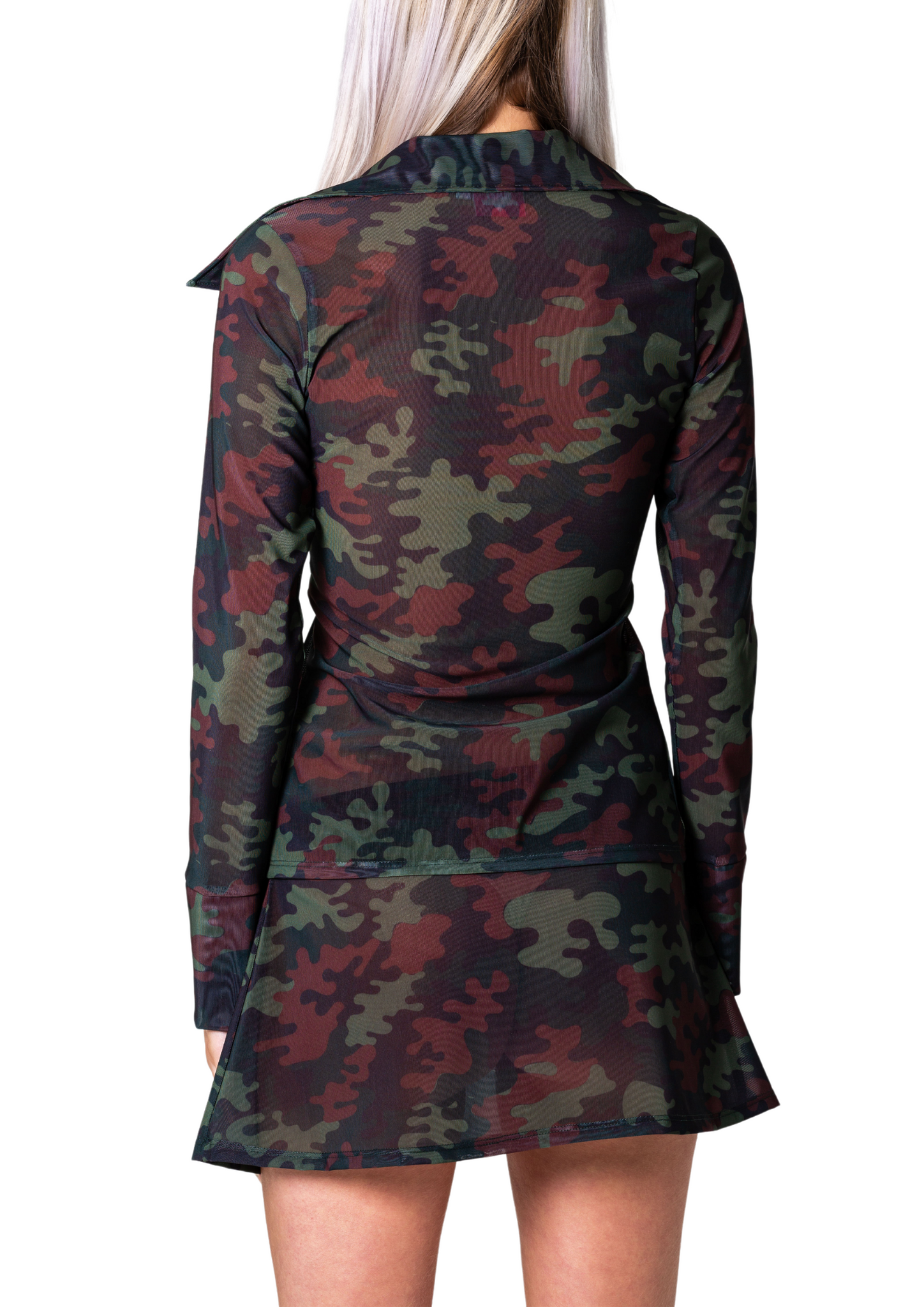 MERMAID ZIP SHIRT - CAMO