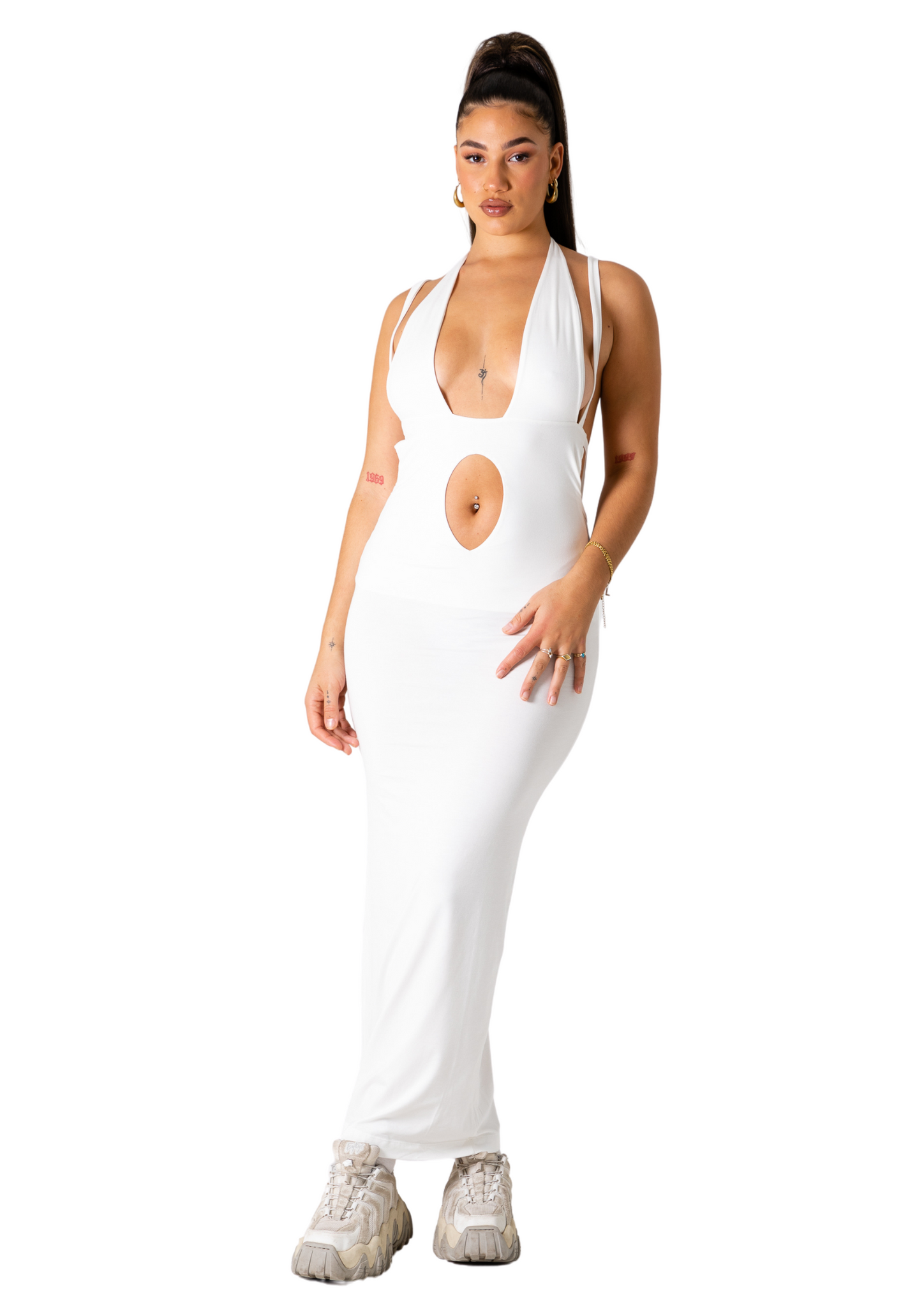 EMISON MAXI DRESS - WHITE