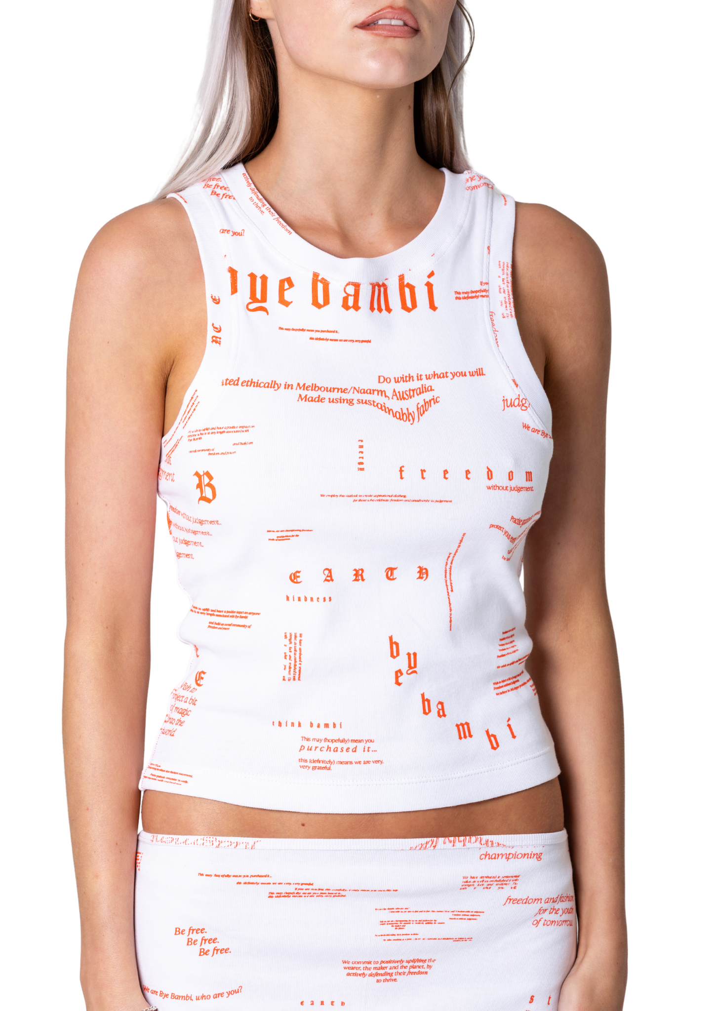 CHELSEA RIB SINGLET - WRITTEN WORD