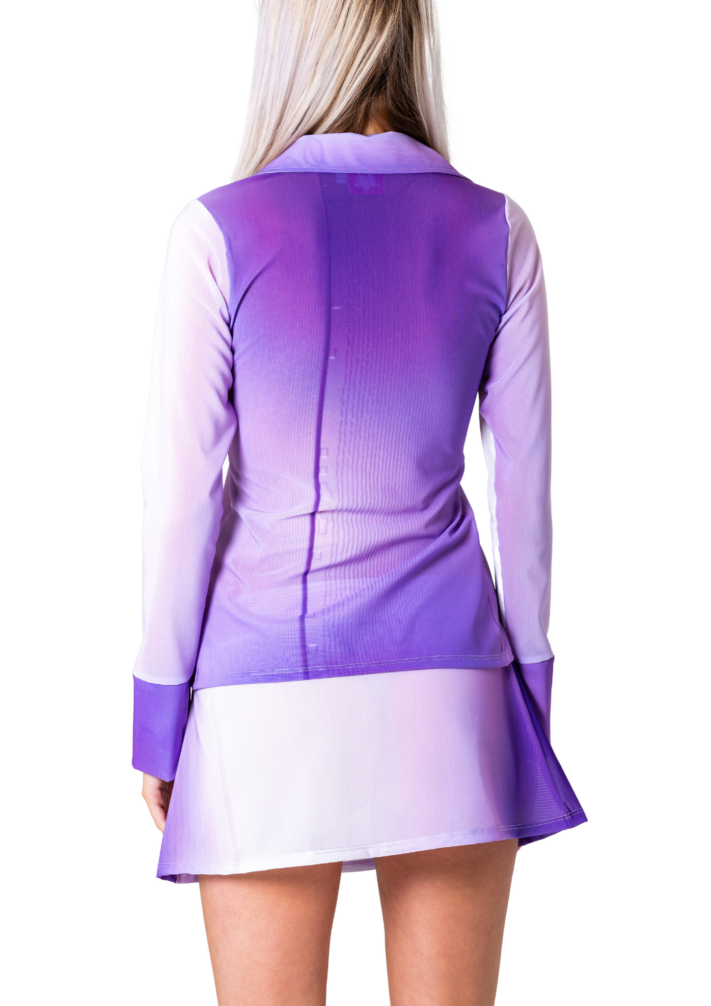 MERMAID ZIP SHIRT - PURPLE GRADIENT